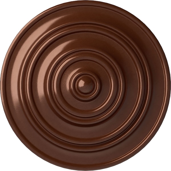 Ekena Millwork Classic Ceiling Medallion (Fits Canopies up to 4 1/8"), Hand-Painted Copper Penny, 13 1/4"OD x 1/2"P CM13CLCPS - main